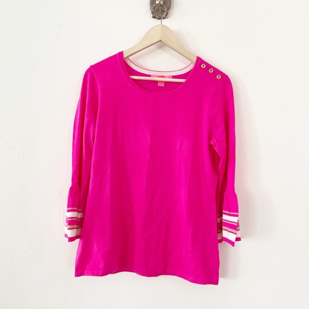 Lilly Pulitzer Hot Pink Callee Sweater